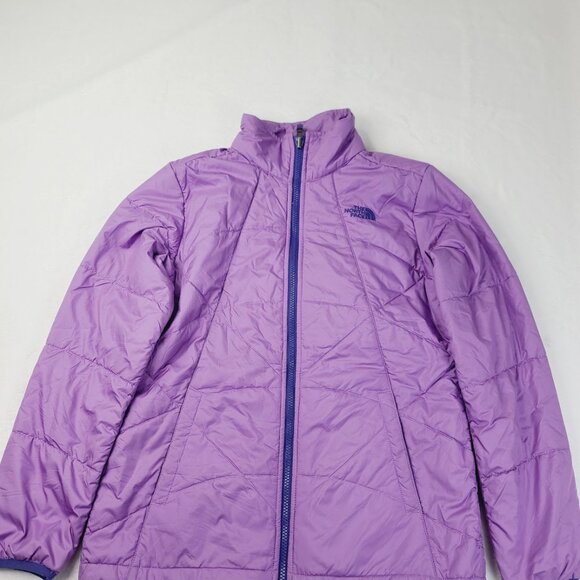 The North Face Girl Purple Lightweight Quilt Winter Puffer Jacket Size XL - Picture 2 of 8